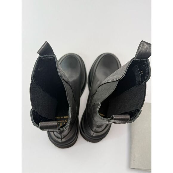 Black Leather Women's Boots - Picture 11 of 13